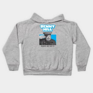 Benny Hill made Me Do It Kids Hoodie